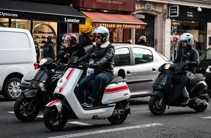 El scooter NIU en la ciudad