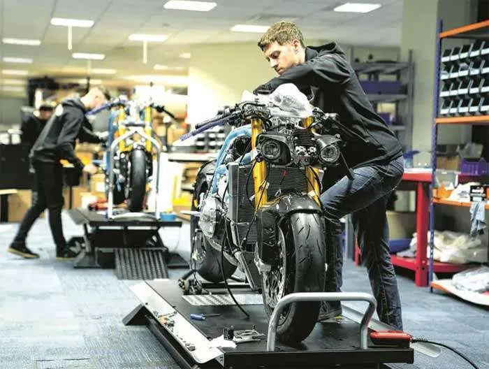 Linea de ensamble Norton Motorcycles