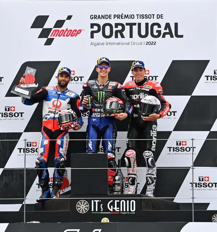 Podio MotoGP Las sorpresas de Portugal