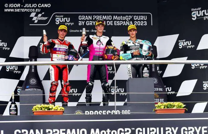 David Alonso un primer podio épico en Jerez