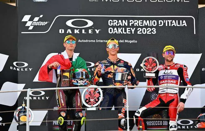 Moto2 podio en Mugello